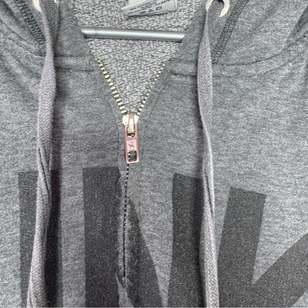Victoria secret pink sweater hoodie ombré sunset 86 on back zip up zipper grey - Picture 5 of 11